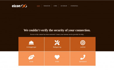 elcon.fo screenshot