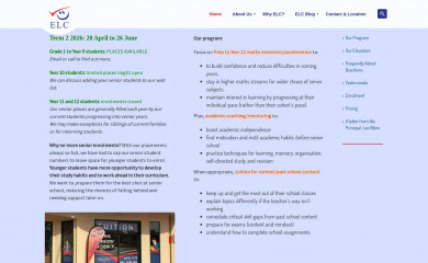 elc.net.au screenshot