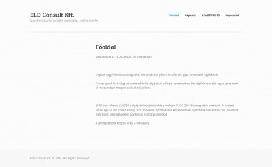 eldconsult.hu screenshot