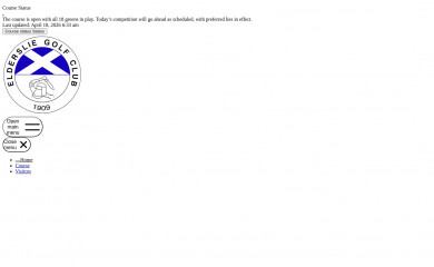 eldersliegolfclub.com screenshot