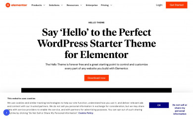 Hello Elementor screenshot