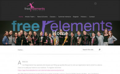 elementsdanceterrace.com screenshot