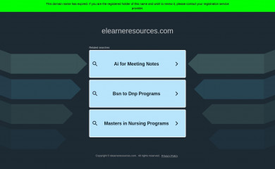 elearneresources.com screenshot