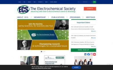 electrochem.org screenshot