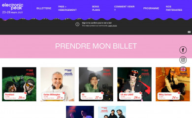 electronicpeakfestival.com screenshot