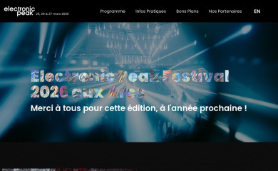 electronicpeakfestival.com screenshot