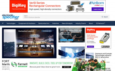 electronicspecifier.com screenshot