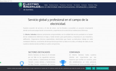electrosalvaluz.com screenshot