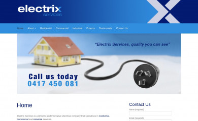 electrixservices.com.au screenshot