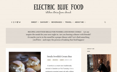electricbluefood.com screenshot