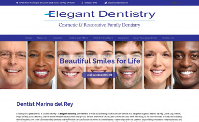 elegantdentistry.net screenshot