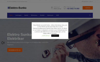 elektro-sunko.at screenshot