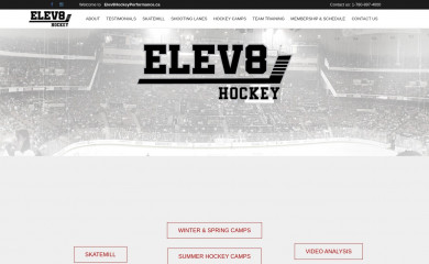 elev8hockeyperformance.ca screenshot