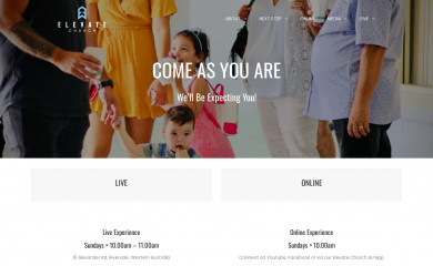 elevatechurch.me screenshot
