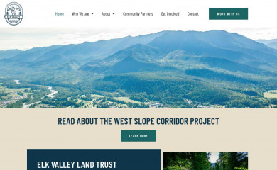 elkvalleylandtrust.org screenshot
