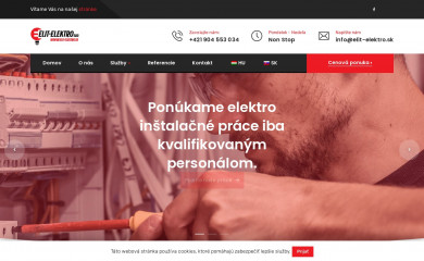 elit-elektro.sk screenshot
