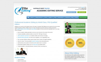 http://eliteediting.com.au screenshot