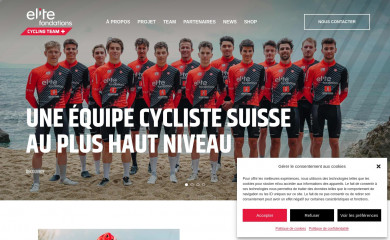 elitefondationscyclingteam.ch screenshot
