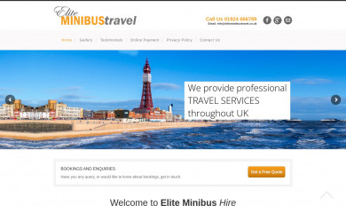 eliteminibustravel.co.uk screenshot