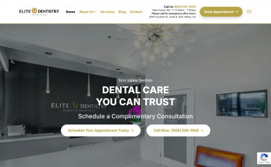 elitesimivalleydentists.com screenshot