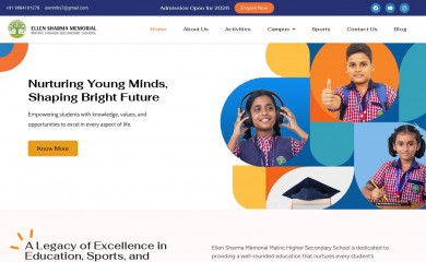 ellensharmaschool.com screenshot