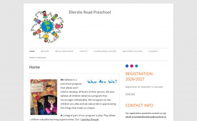 ellerslieroadpreschool.ca screenshot