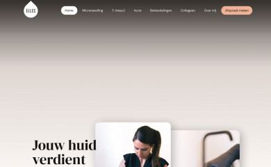ellesdekkerbeautysalon.nl screenshot