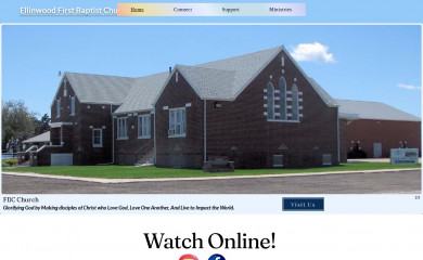 ellinwoodfbc.org screenshot
