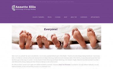 ellisreflexology.co.uk screenshot
