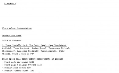Black Walnut screenshot