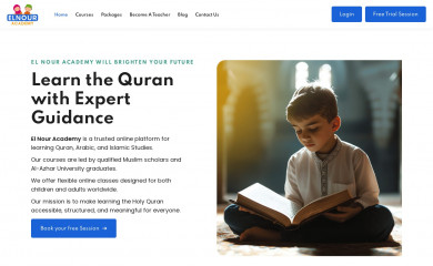 elnouracademy.com screenshot