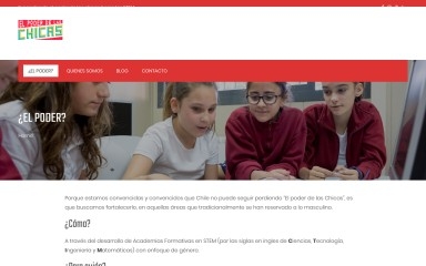 elpoderdelaschicas.cl screenshot