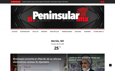elpeninsular.mx screenshot