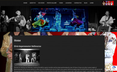 elvisimpersonatormelbourne.com.au screenshot