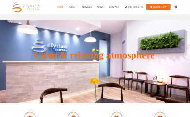 elysiandental.com.au screenshot
