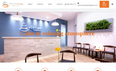 elysiandental.com.au screenshot