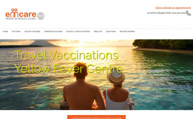 emcaretravelclinic.co.uk screenshot