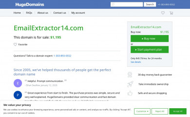 emailextractor14.com screenshot