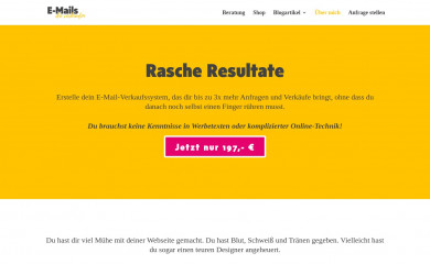 emailsdieverkaufen.de screenshot