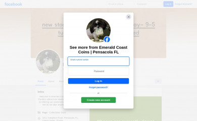 emeraldcoastcoins.com screenshot