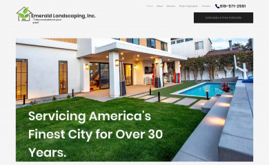 emeraldlandscape.com screenshot
