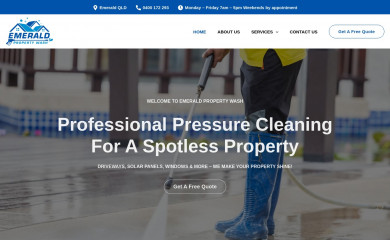 emeraldpropertywash.com.au screenshot