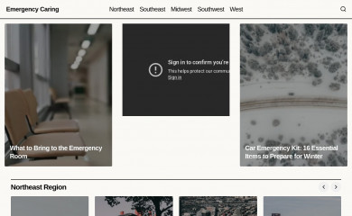emergencycaring.com screenshot