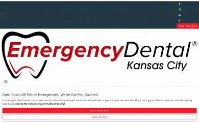 emergencydentalofkansascity.com screenshot
