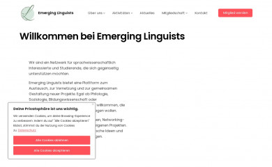 emerginglinguists.org screenshot