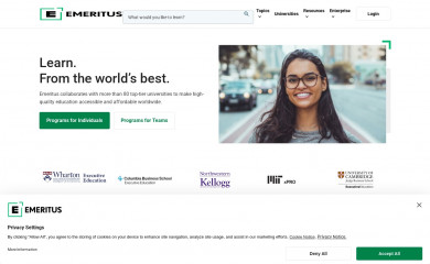 emeritus.org screenshot