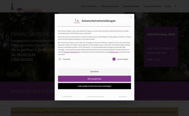 emmauskirche.de screenshot