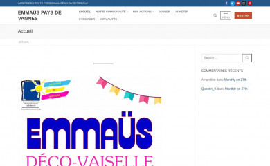 emmausvannes.org screenshot