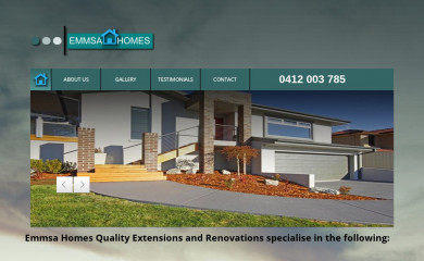 emmsahomes.com.au screenshot
