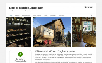 emser-bergbaumuseum.de screenshot